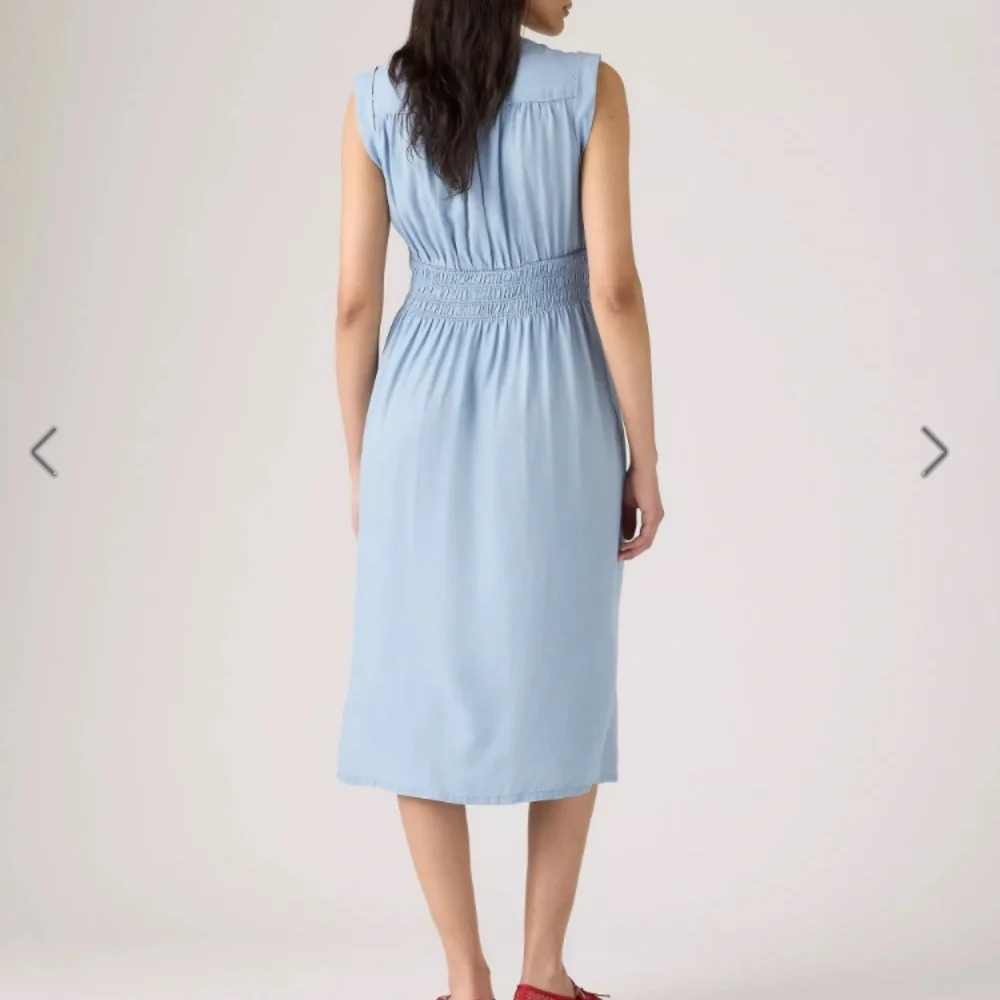 Levi’s Olive Green Bettina Sleeveless Midi Dress, size Medium - Picture 7 of 7